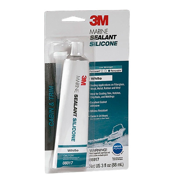 3m Marint Mögelbeständig Silikon 88ml Vit