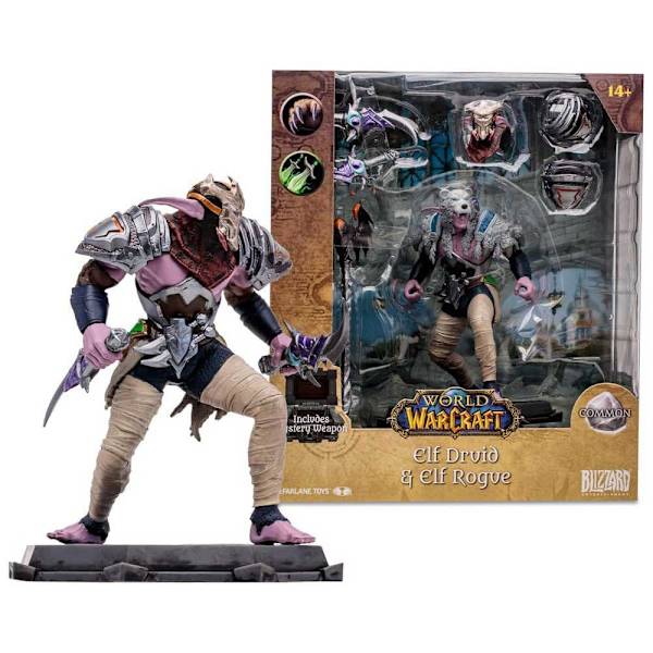 Mcfarlane Toys Figur World Of Warcraft Action Night Elf: Druid/rogue 15 Cm Rosa