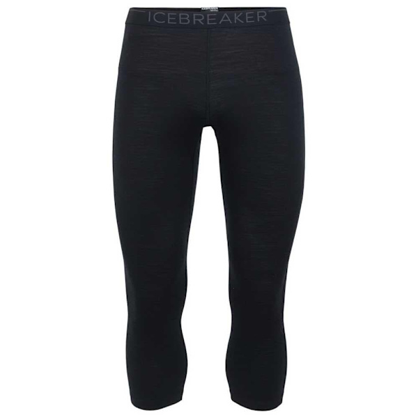 Icebreaker 200 Oasis Merino 3/4 Leggings Sort 2XL Mand