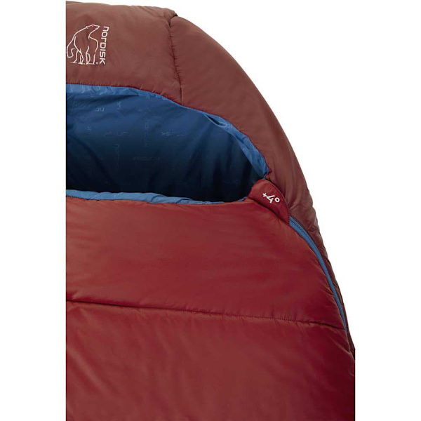 Nordisk Sovepose Puk +4ºc Rød Regular / Left Zipper