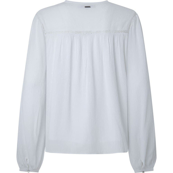 Pepe Jeans Långärmad Blus Alanis Vit XS Kvinna