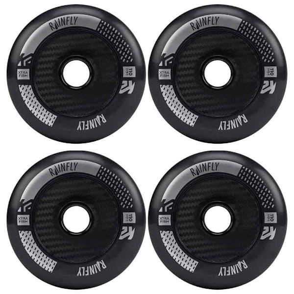 K2 Skate Inline Skridskor Hjul Rainfly 4 Enheter Svart 90 mm
