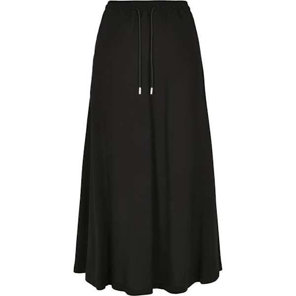 Urban Classics Viscose Midinederdel Sort XS Kvinde