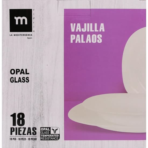 La Mediterranea Service 18 Kvadratiske Stykker Opal Palau Md