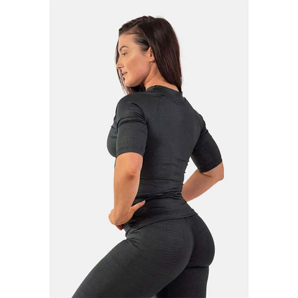 Nebbia Kortærmet T-shirt Python Snakeskin 416 Sort L Kvinde