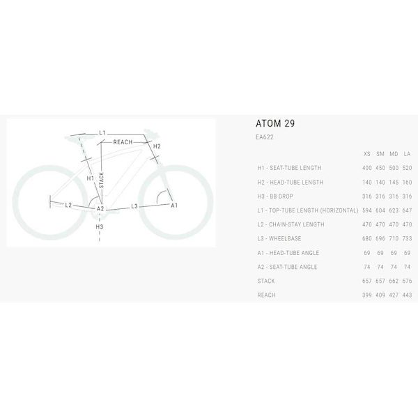 Bh Atom 29´´ Bh1e Alivio 2022 Elektrisk Mtbcykel Sort S