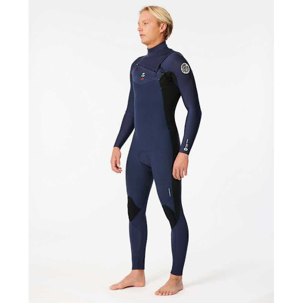 Rip Curl Langærmet Neoprendragt Med Brystlynlås Dawn Patrol 4/3 Mm Gb St Blå L