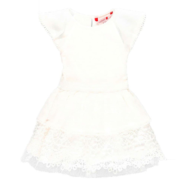 Boboli Chiffon Lyhyt Mekko Valkoinen 10 Years Tyttö