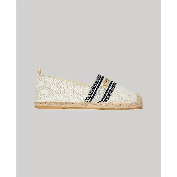 Superdry Canvas Overlay Espadriller Guld EU 39 Kvinna