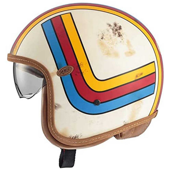 Premier Helmets Åben Ansigtshjelm 23 Vintageplatin Ed. Ex 8 Bm 22.06 Flerfarvet L