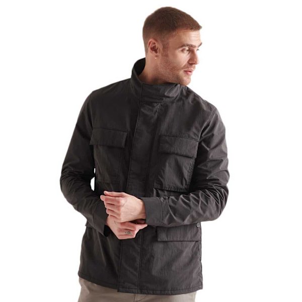 Superdry Jakke Ripstop 4 Pocket Sort L Mand