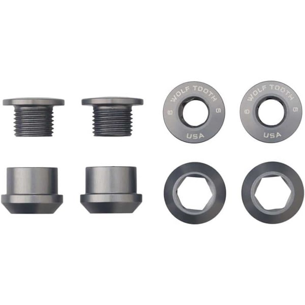 Wolf Tooth Vevpartibultsats 4 Enheter Silver 6 mm
