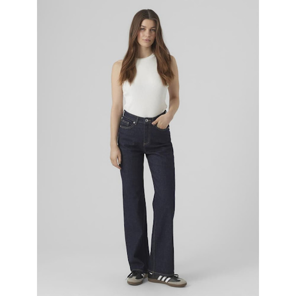 Vero Moda Tessa Wide Ra369 Højtaljede Jeans Blå 25 / 32 Kvinde