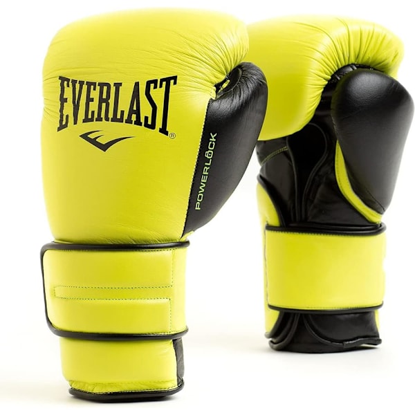 Everlast Powerlock 2 Pro Kunstlæder Boksehandsker Gul 14 oz