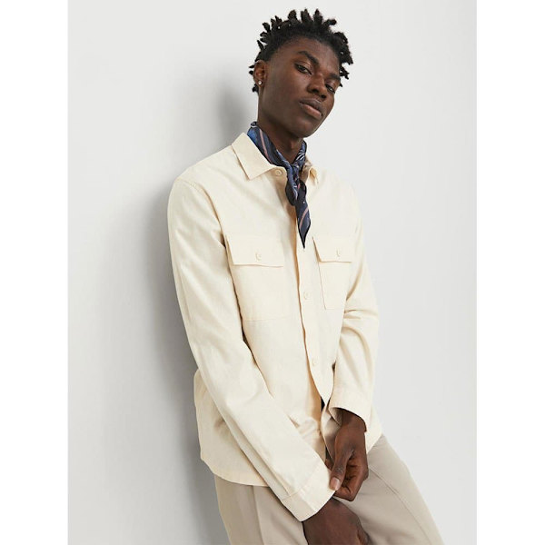 Jack & Jones Venice Linen Overtrøje Beige XL Mand