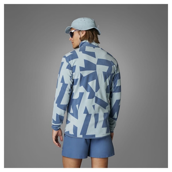 Adidas Terrex Multi Printed Fleecejacka Med Dragkedja Grå XL Man