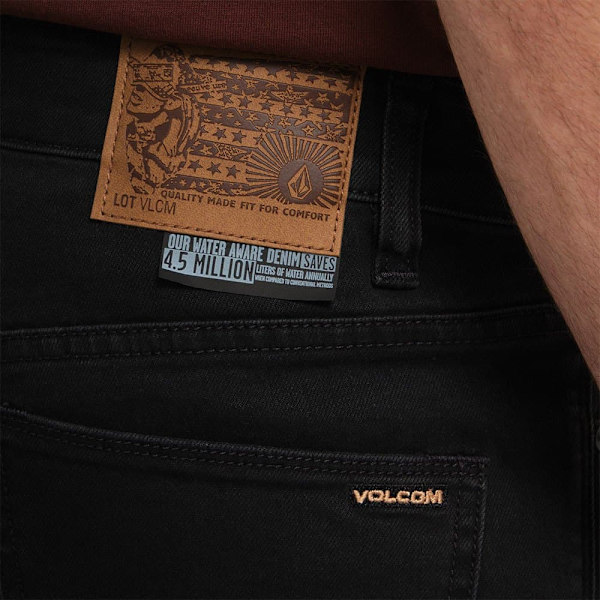 Volcom 2x4 Jeans Svart 33 / 32 Man