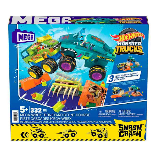 Mega Construx Hot Wheels Monster Trucks Pista Mega Wrex Monivärinen