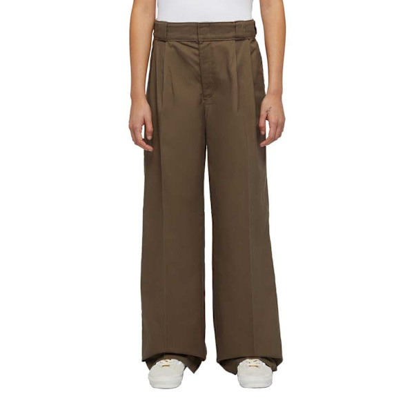 Dickies Pleated Multi Pocket Work Byxor Brun 25 / Regular Kvinna