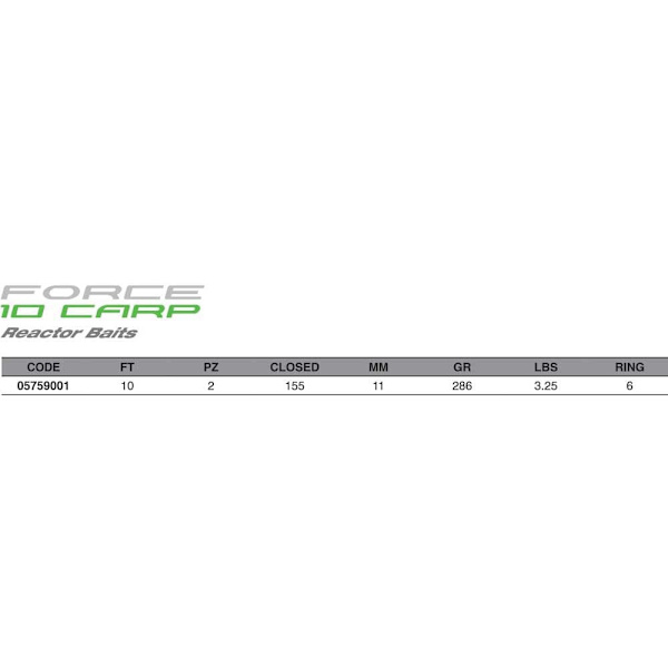 Maver Karpfiskespö Force Silver 3.05 m / 3.25 Lbs