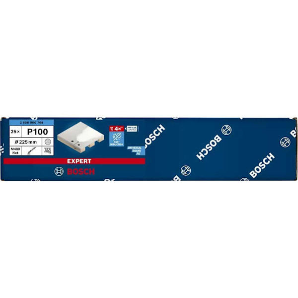 Bosch Professional Sandpapir Expert M480 225 Mm G100 25 Enheder Beige