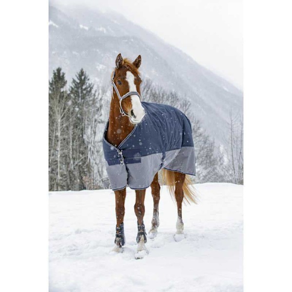 Equitheme Fodrad Valdeltagande Matta Polar Tyrex 600 D Blå 140-100 cm