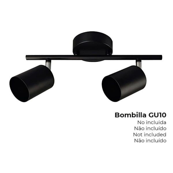 Edm Gu10 32034 2 Elementit Valokeila Katto 50w Kultainen