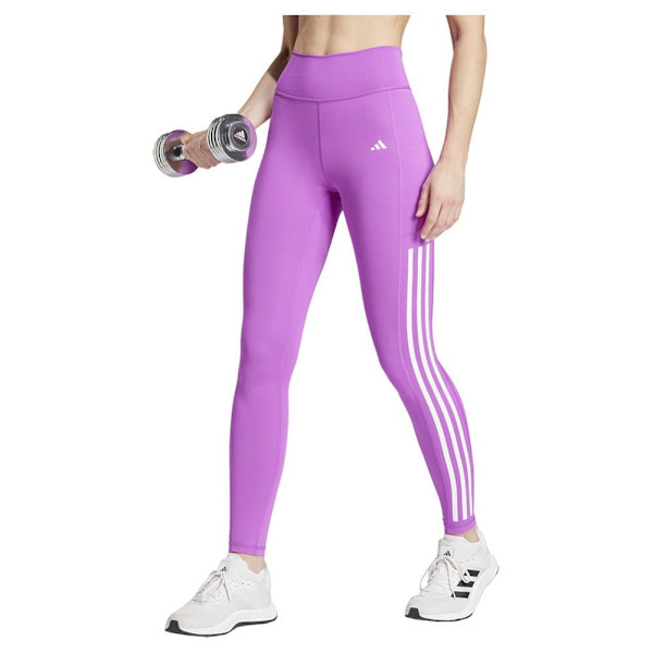 Adidas Optime 3 Stripes Leggings  M Kvinna