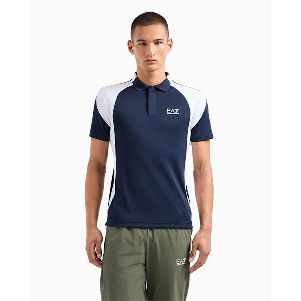 Ea7 Emporio Armani 6dpf06_pjpcz Poloskjorte Blå M Mand
