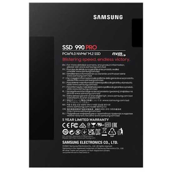 Samsung Extern Ssd Hårddisk 990 Pro Series 4tb Svart