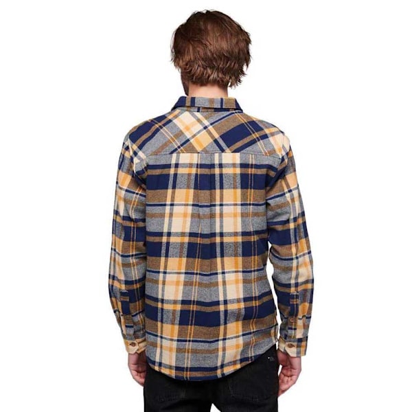 Black Diamond Lang ærmet Skjorte Project Flannel Brun,Blå L Mand
