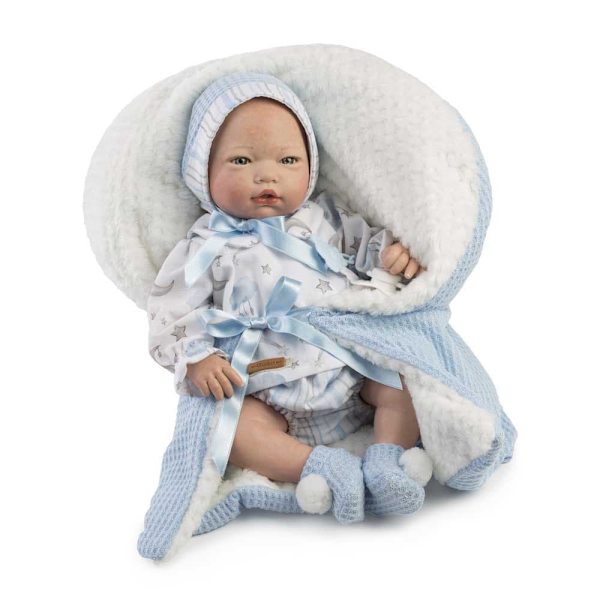 MuÑecas Guca Prematur Hårløs Babydukke Christian Hvid