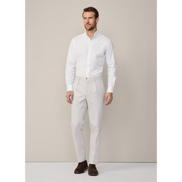 Hackett Dyed Oxford Pitkähihainen Kauluspaita Valkoinen 2XL Mies