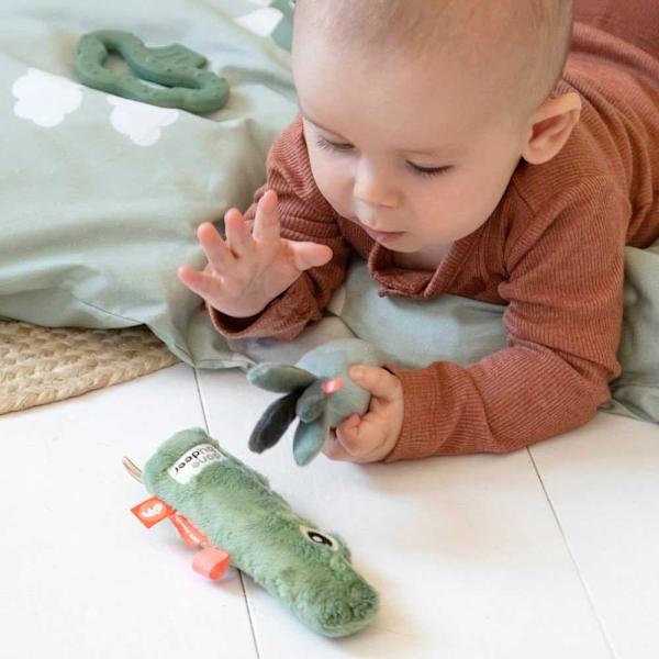 Done By Deer Tiny Activity Toy Set 3 Bitar Krokodil Grönt