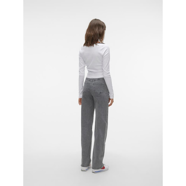 Vero Moda Tessa Wide Ra206 Högmidjadeans Grå 27 / 30 Kvinna