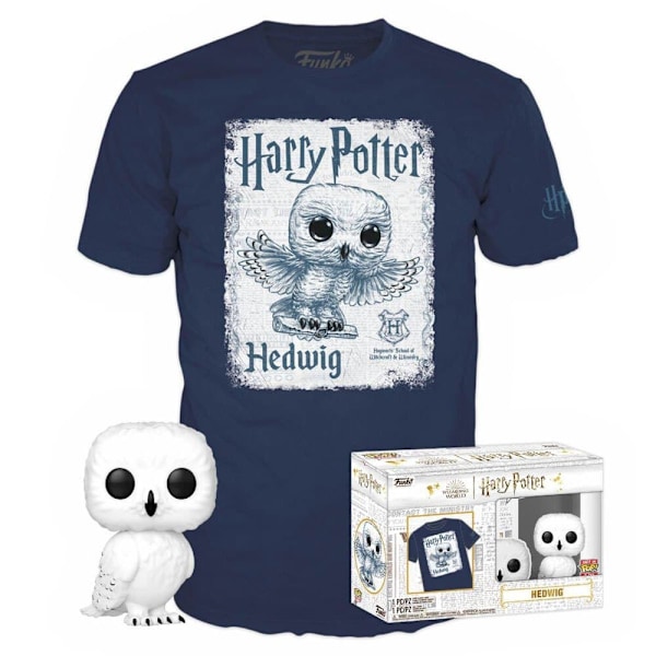 Funko Pop And Tee Harry Potter Hedwig Blå L