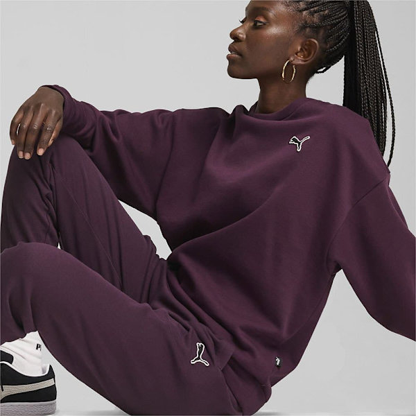 Puma Better Essentials Collegepaita Violetti XL Nainen