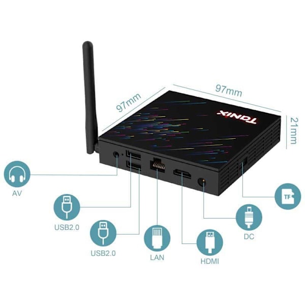 Tanix Tx68 H618 2gb/16gb Android 12 Mediatoistin