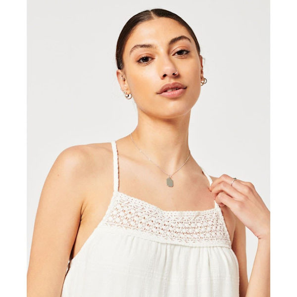 Superdry Kjole Vintage Lace Cami Maxi Hvid M Kvinde