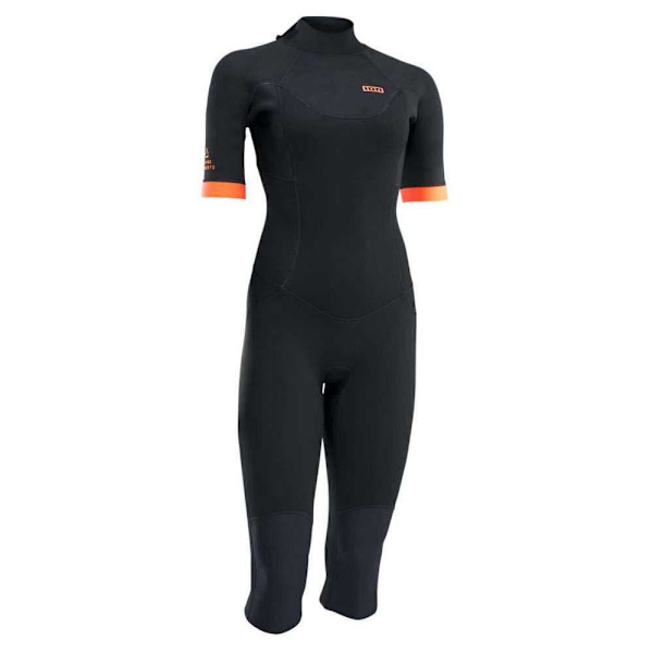 Ion Kvinde Ryg Zip Shorty Element 3/2 Mm Overknee Sort M