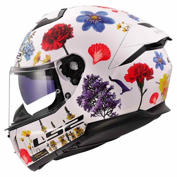 Ls2 Ff808 Stream Ii Flowers Fullface-hjelm  L