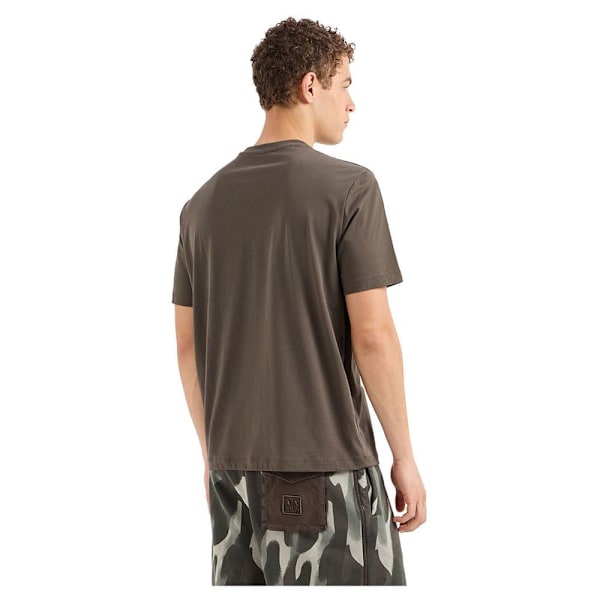 Armani Exchange 6dzthc-zjbyz T-shirt Med Korta ärmar Brun M Man