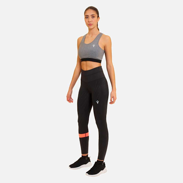 Macron Clover Leggings Sort L Kvinde