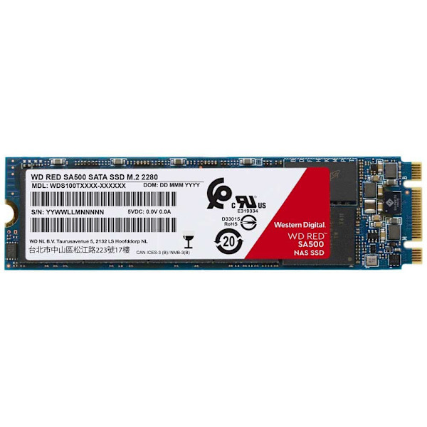Western Digital Hårddisk Red 1tb Ssd M.2 Svart