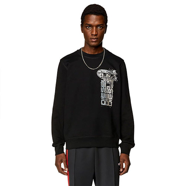 Diesel Sweatshirt Ginn K39 Sort M Mand