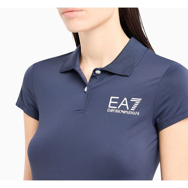 Ea7 Emporio Armani Kortærmet Polo 8ntf70_tjemz Blå XS Kvinde