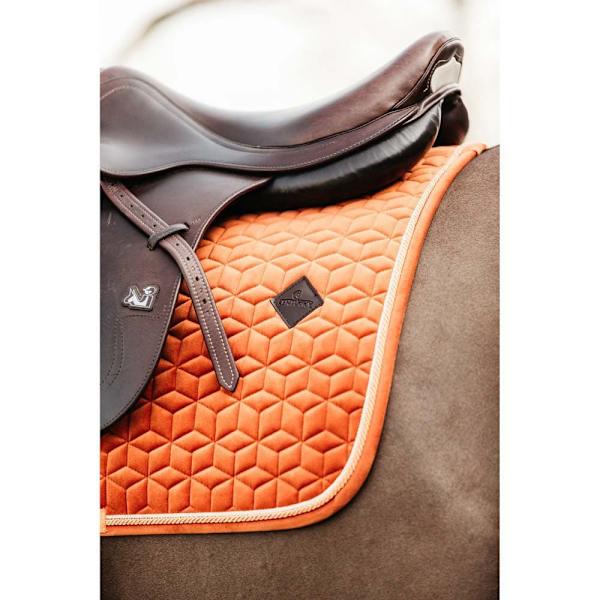 Kentucky Sadelunderläggshopp Velvet Orange Pony