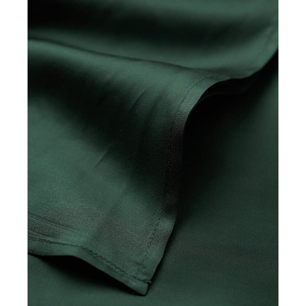 Superdry Ærmeløs Midikjole Satin Cami Slip Grøn M Kvinde