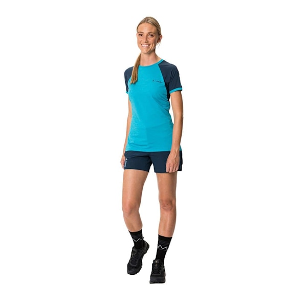 Vaude Scopi Iii T-shirt Med Korte ærmer Blå 40 Kvinde