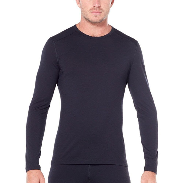Icebreaker Baselag 200 Oasis Merino Sort L Mand